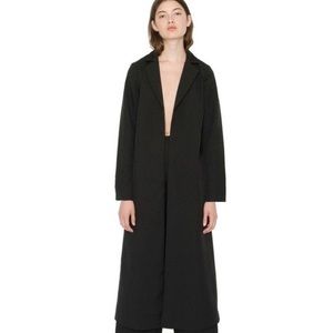Danielle Guizio black long trench coat